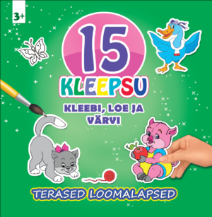 Terased loomalapsed. Kleebi, loe ja värvi