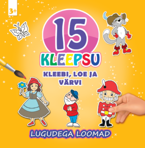 Lugudega loomad. Kleebi, loe ja värvi