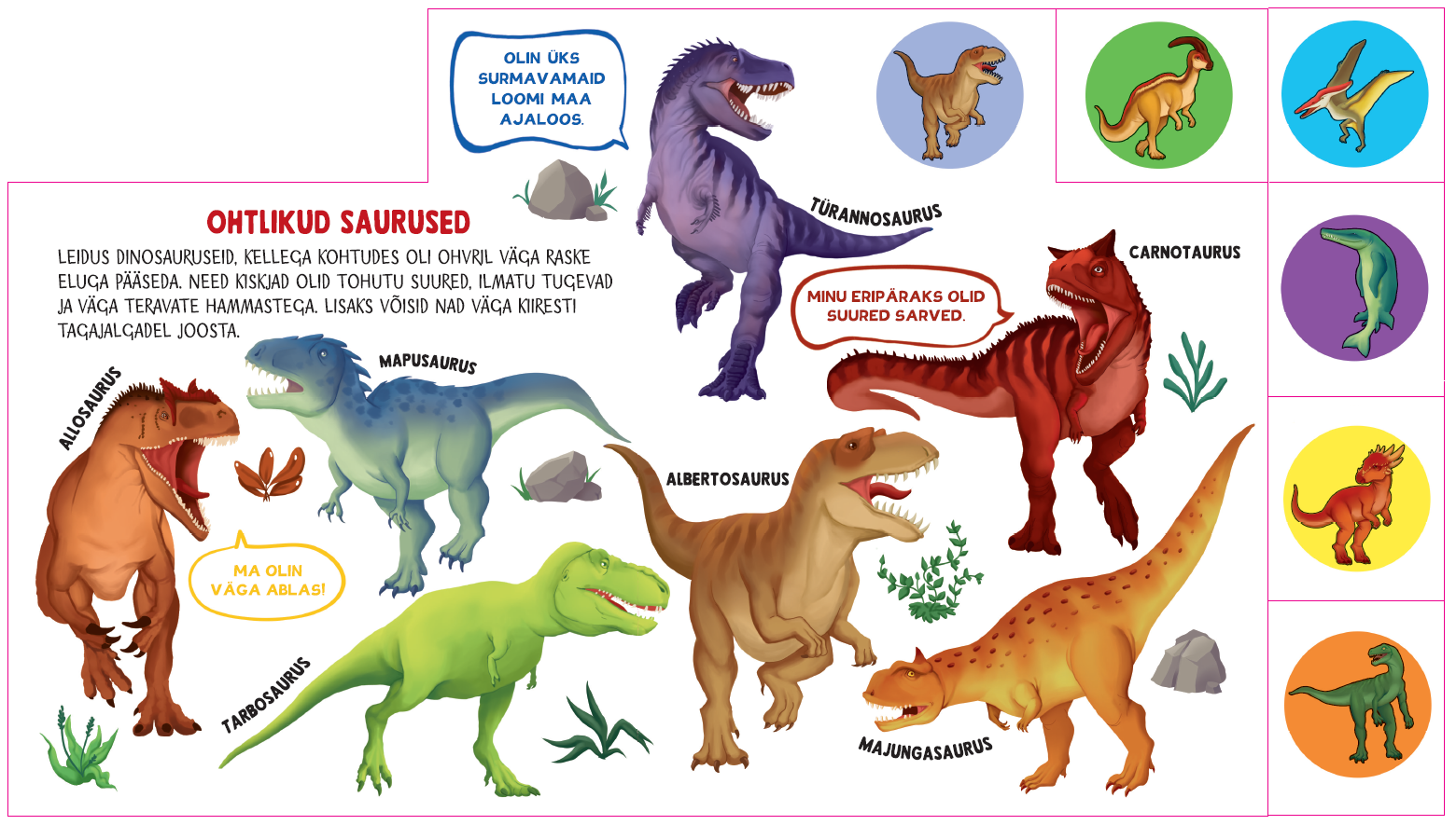 Dinosaurused. Astmeline raamat - Pilt 2