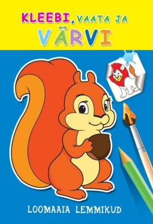 Loomaaia lemmikud. Kleebi, vaata ja värvi