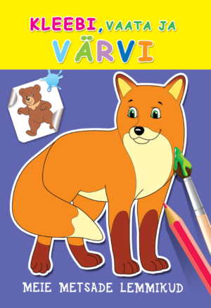 Meie metsade lemmikud. Kleebi, vaata ja värvi